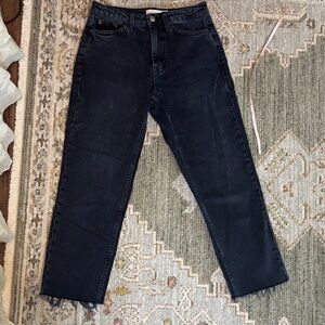 Topshop Black Cropped Pants